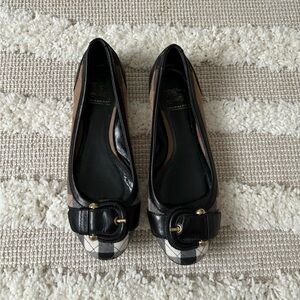 Burberry nova check ballerina flats size 36